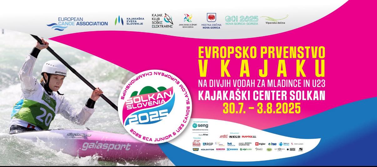 You are currently viewing Evropsko prvenstvo v kajaku 30.7. – 3.8.2025 Kajakaški center Solkan