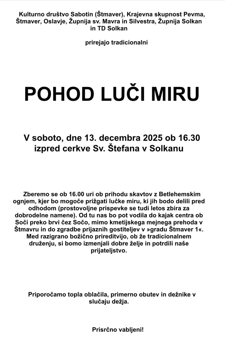 Read more about the article POHOD LUČI MIRU