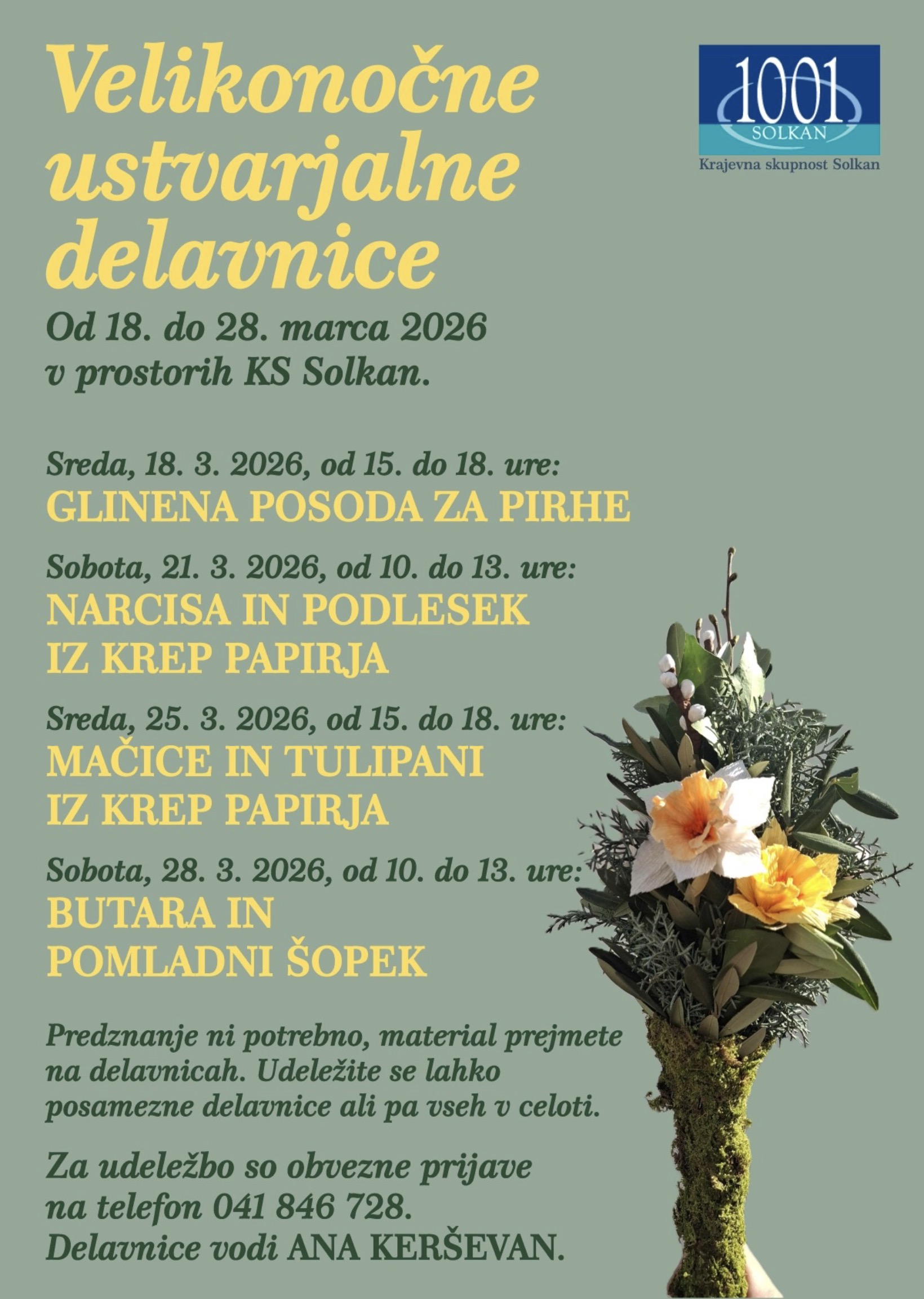 You are currently viewing Velikonočne ustvarjalne delavnice od 18. do 28.marca 2026; v prostorih KS Solkan
